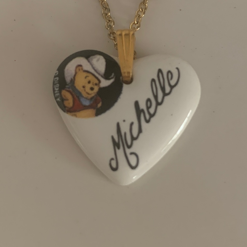 Vintage Disney Winnie The Pooh “Michelle” Necklace